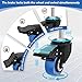 Caster Wheels Heavy Duty 2 Inch Stem Caster 1/2