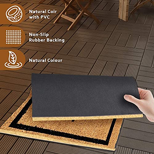 Image of Onlymat inchBeware of Kids Funny Doormat, Anti-Slip Coir with PVC Backing (75x45cm), Black /Brown - Rectangular Rug for Entryway, Outdoor, Door, Floor, Home, Hall & Living Room Use