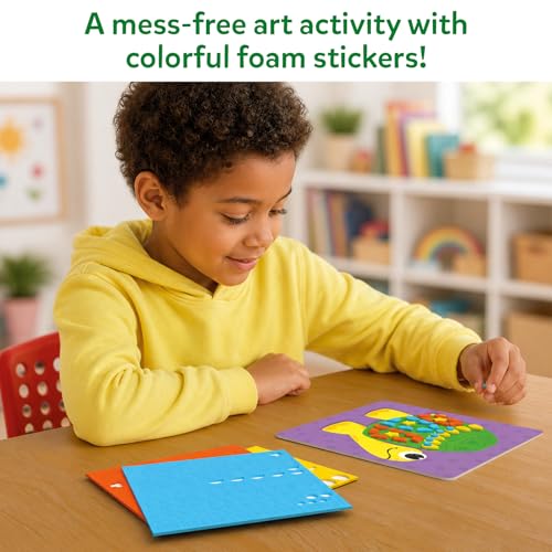 Image of Skillmatics Foam Sticker Art Activity - Animals, Mess-Free Fun for Kids, 800+ 3D Foam Stickers, DIY Felt Craft Kits, Gifts for Boys & Girls Ages 3, 4, 5, 6, 7