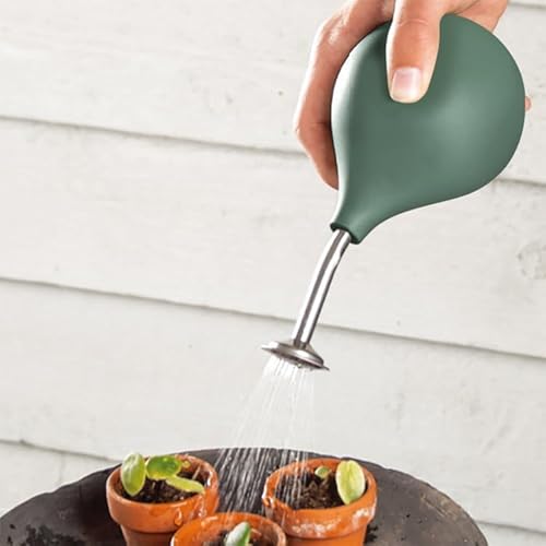 Allrounda Gießbrause Ball Sprüher Edelstahl Ausguss, Gießkannen Alternative für kleine Pflanzen Stecklinge Blumen Setzlinge (Dunkelgrün)