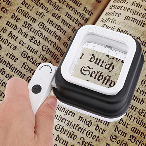 VILLCASE Lupa Com Luz E Escala 10X 15X 20X Lupa Portátil Com Lupa Lupa Iluminada para Idosos Lendo M