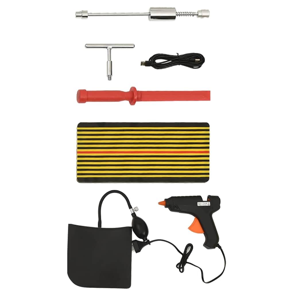Juego de herramientas para reparación de abolladuras de coche, reparación de coches, granizo, fabricación de chapa, bricolaje, caja de herramientas profesional, reparación, mantenimiento