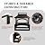 37" Outdoor Fireplace, Wood Burning Fire Pits with Wood Storage and Removable Fire Grill, Chiminea Outdoor Fireplace for Patio, Garden, Party, Camping