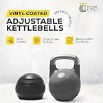 Kettlebell Kings Adjustable Kettlebell Set, 26-70 lb - Strength Training Kettlebells with 7 Plates - Secure Lock System and Durable Steel Kettle Bell for Swings, Squats, Presses and Full-Body Training - Image 2