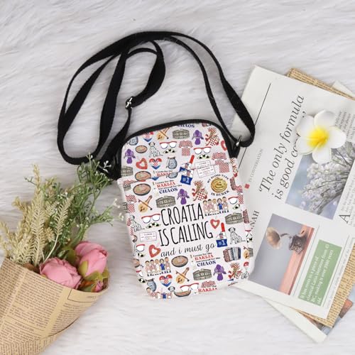 Lywjyb Birdgot Croatia Themed Crossbody Bag Moving to Croatia Gift Croatia Travel Gift Croatia Landmarks Gift4