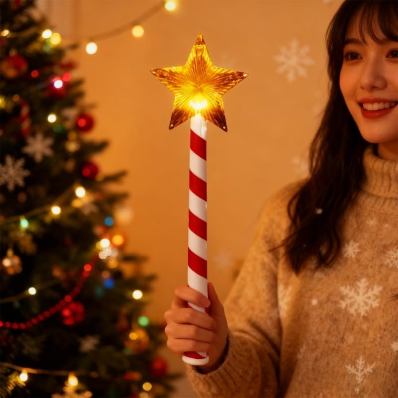 Magics Wand Christmas Light Controller, Musical LED Star Controller, Wireless Remote Control Switchs Outlet Kitss for Christmas Tree Decorations String Light Controllers (2)