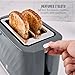Swan ST14071GRY Windsor 2 Slice Toaster with 7 Browning Levels, Defrost/Reheat/Cancel Functions, Self-Centring Functions and Removable Crumb Tray, 900W, Grey