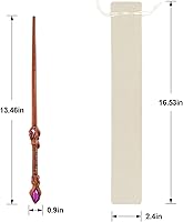 Vista 6 de Varita Mágica de Mago Hechicero Bruja Brujería para Varitas de Juguete Mágicas Coleccionables (Gema)