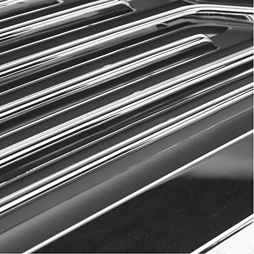 R&L Racing Chrome Big Horn Front Grill Hood Bumper Grille Compatible with 2010-2018 Dodge Ram 2500/3500