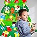 Christmas Decorations, DIY Felt Christmas Tree with LED Lights for Toddlers & Kids, Felt Christmas Tree for Kids Wall，Kids Christmas Gifts