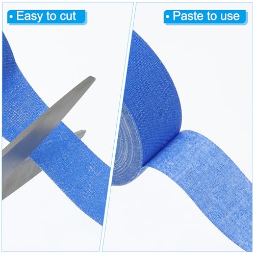 PATIKIL 0.6 x16.5Ft Neon Gaffer Stoffband 1 Rolle Fluoreszierendes Klebeband UV Schwarz Leuchtband für UV Party Blau