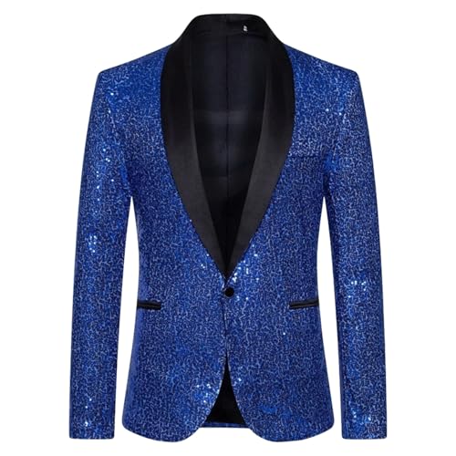 Blazer à paillettes pour homme élégant veste de costume de fête chic