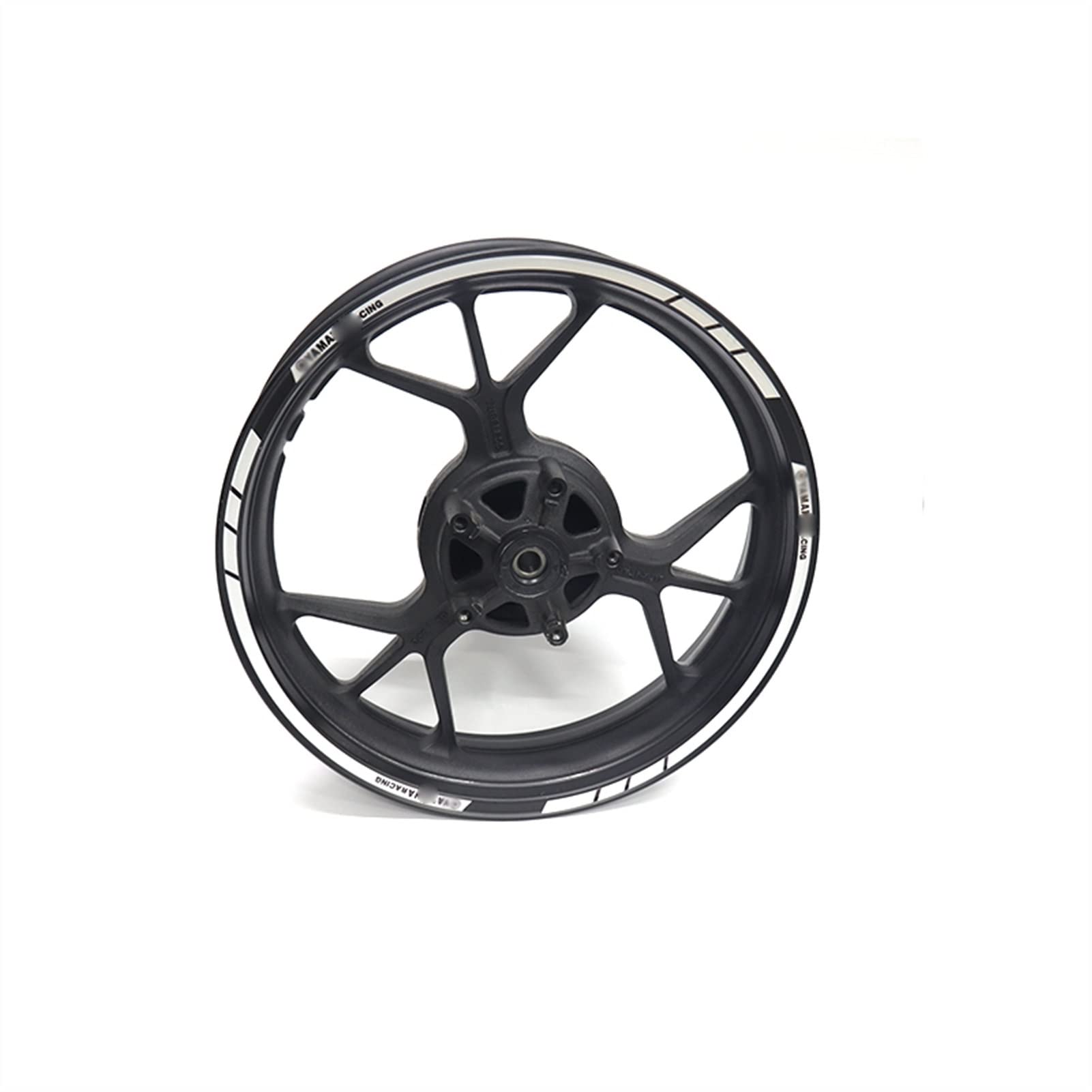 Adhesivos Decorativos modificados para R1 YZFR1, Pegatina para Rueda De Motocicleta, Logotipo De Neumático, Pegatinas De Rayas Reflectantes, Calcomanía para Llanta (Color : 5)