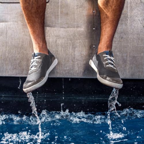 Image of OluKai Men's Moku Pae Slip-On Boat Shoes, Cushioned Deck & Dock Shoe