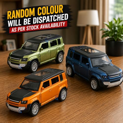 Image of GRAPHENE 1:36 Scale Die Cast SUV Pull Back Toy Car for Kids Boys Girls 2+yrs Metal Miniature Model Openable Doors Light Engine Sound Friction Toy Vehicle Realistic Design Premium Collectible Toy Cars