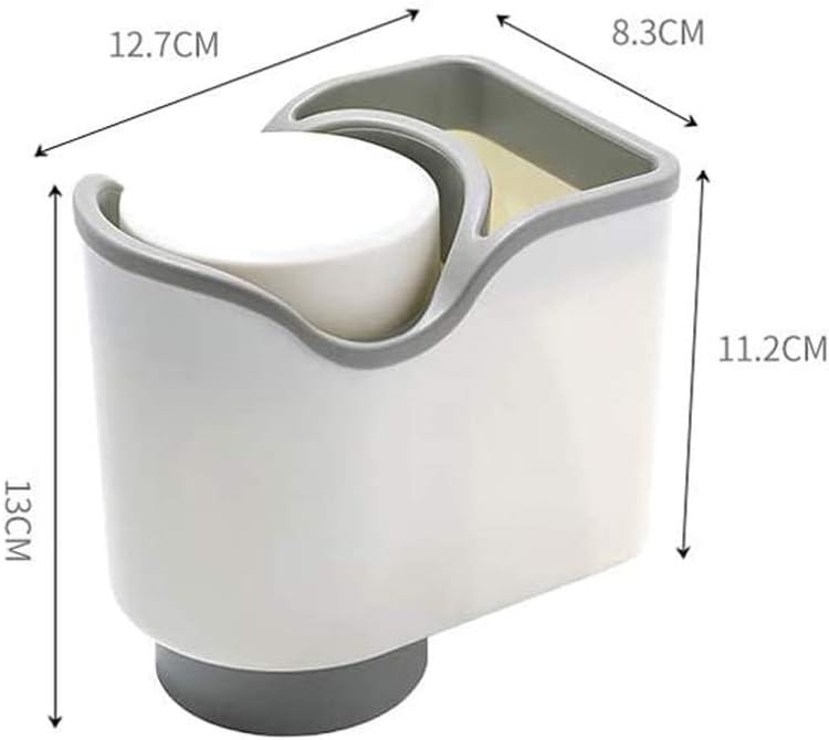 Suction Wall Mounted Tooth Cylinder Holder, Plastic Toothbrush, for Bathroom Cabinet Storage Rack(Blue)