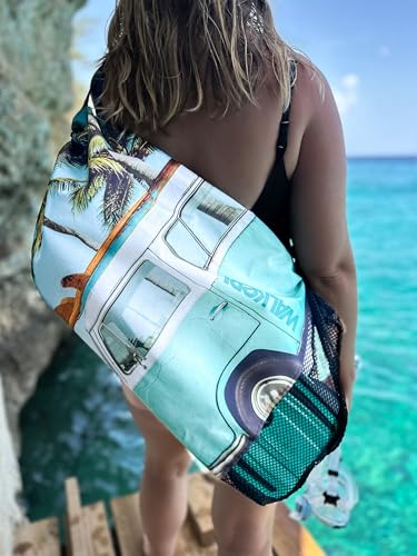 Walker Beach Mesh Bag Bolsa de Malla de Playa para Snorkel, Buceo y Natación – Hecha en EE. UU., Lona Crimson Crab miniatura 6
