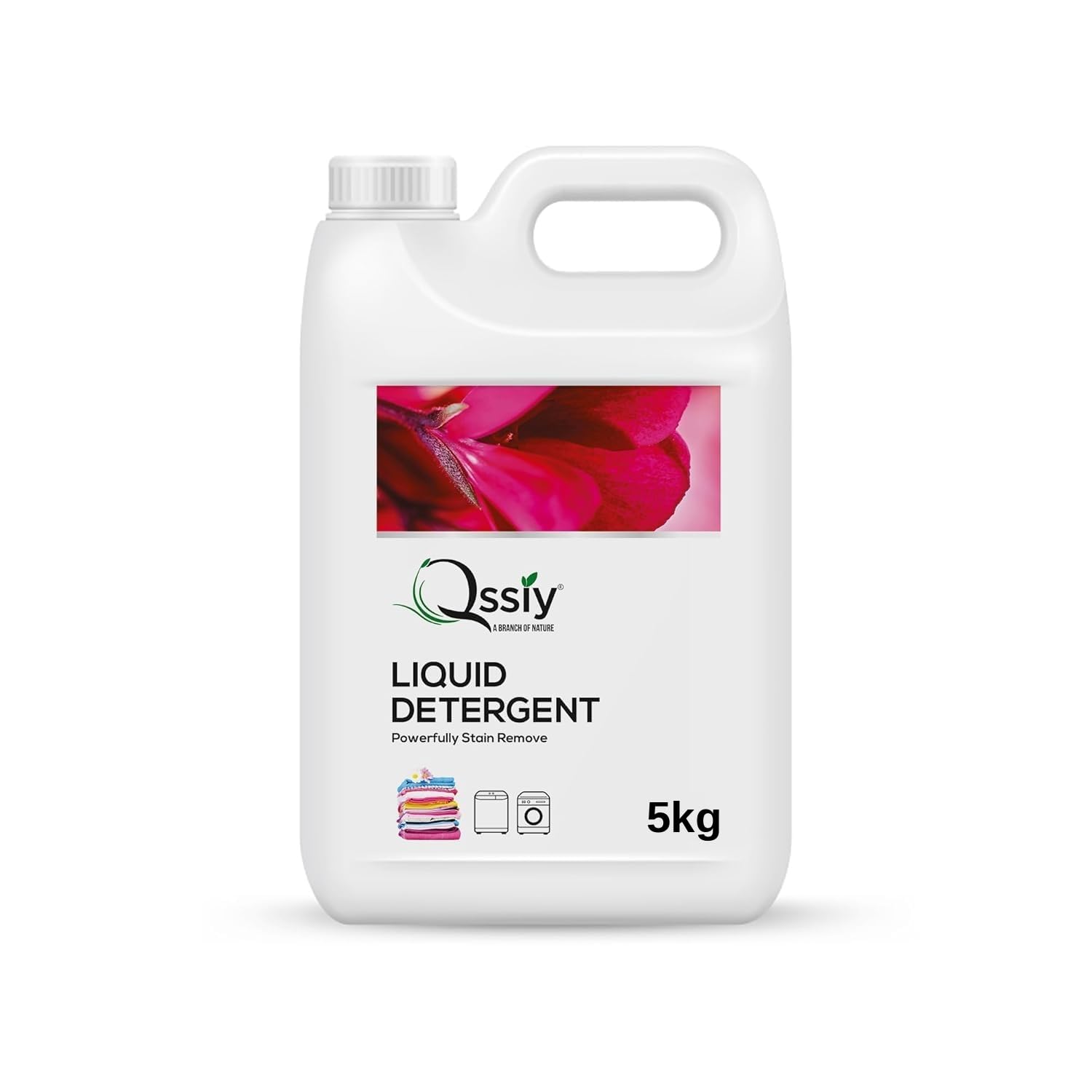 Qssiy 5 Liter Liquid Detergent Suitable For Top Load & Front Load Washing Machine (Lily)