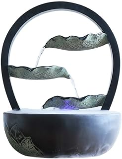 Intérieur Creative Desktop Fountain Waterfall atomisé humidificateur eau qui coule fontaine intérieure Waterwater paysage décoration cadeau