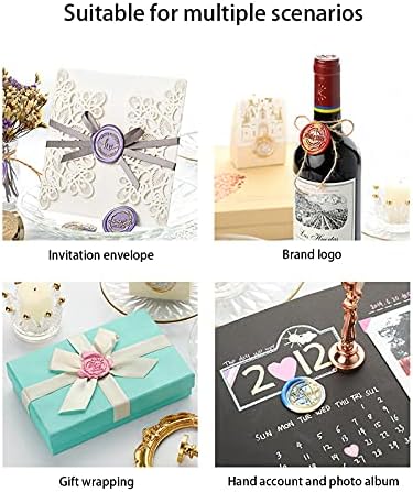SUPERDANT Mushroom Pattern Wax Seal Stamp Head 25mm Removable Brass Head Vintage Sealing Stamp for Embellishment Packing, letters, Envelopes, Greeting Cards