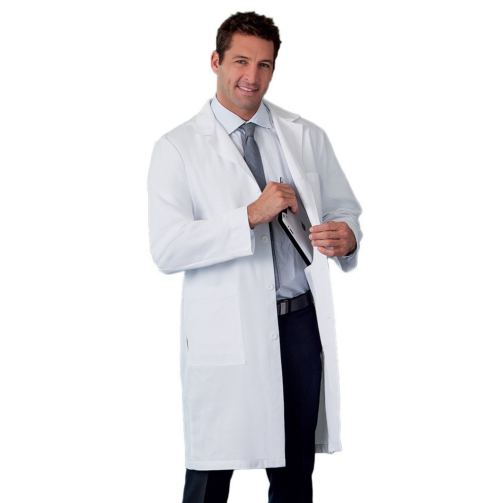 Metalabwear Men's 5-Pocket Twill 38"; Lab Coat