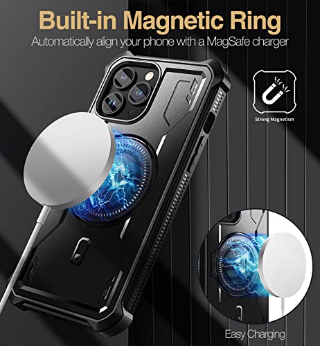 Coque iPhone 13 Pro Max Dexnor magnétique noire avec protection écran intégrée