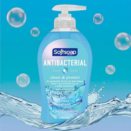 Softsoap Antibacterial Hand Soap, Eliminates 99% of Bacteria, Cool Splash, 6-Pack - image 9