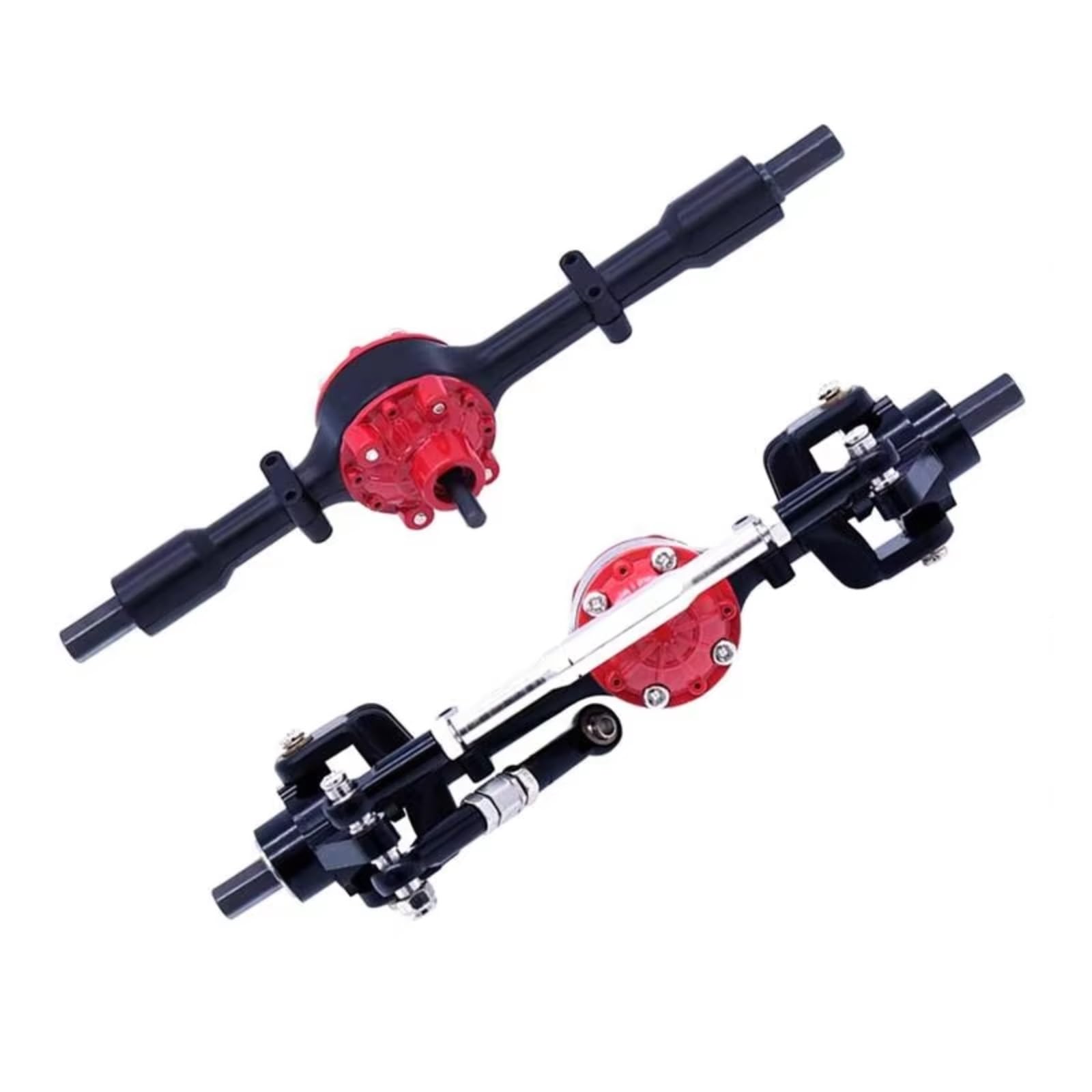 Compatibile Con WPL C14 C24 C34 C44 B14 B24 1/16 RC Cars Aggiornamenti Parti Accessori Di Ricambio 2X Assale Anteriore Posteriore In Metallo Accessori
