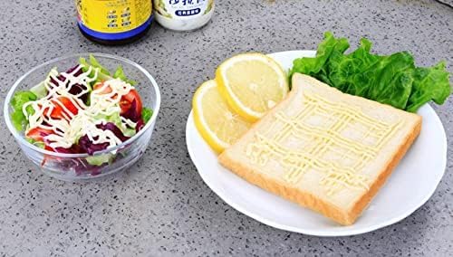 Miniatura 6 de ZEESOON Dispensador de botellas de condimentos de plástico para salsa de tomate y mayonesa, mostaza (blanco) 12.8 onzas