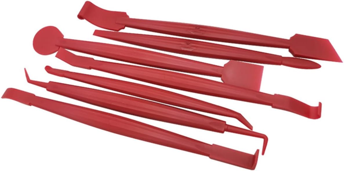 1Set Car Window Tint Tool Kit Auto Film Cutter and Squeegee Set for Tinting and Vehicle Wraps Essential Tools for Car Accessories Red