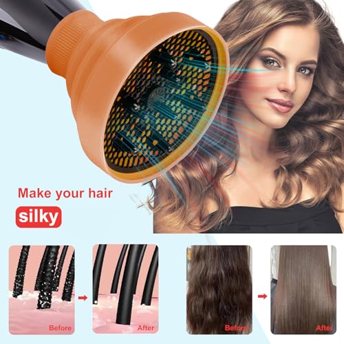 WAJIAYON Difusor universal dobrável para secador de cabelo, acessório dobrável, portátil, para viage
