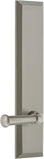 Grandeur 836326 Hardware Fifth Avenue Tall Plate Georgetown Lever, Single Dummy, Satin Nickel