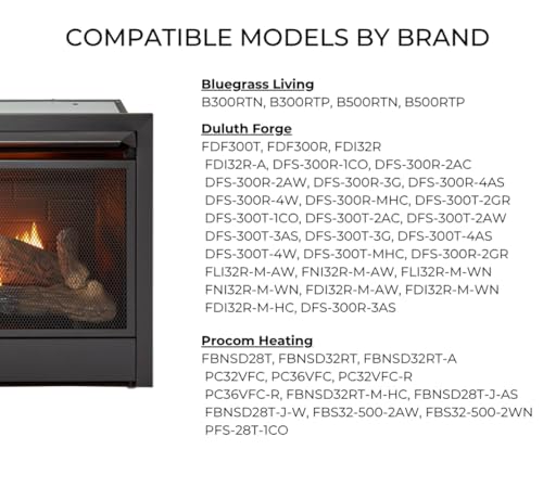 Souffleur de cheminée ProCom FIB100 double combustible grand noir argent pour insert