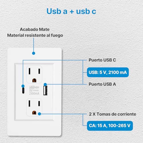 Contactos de pared con USB 12 Imagen adicional