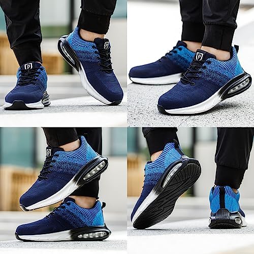 Mitudidi Herren werkschoenen S1 veiligheidsschoenen licht anti-smash antislip Safety Shoes-38-46EU, oranje, 43 EU