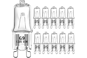 Pack of 10 Warm White G9 Halogen Bulbs for a Brighter and More Energy-Efficient Home