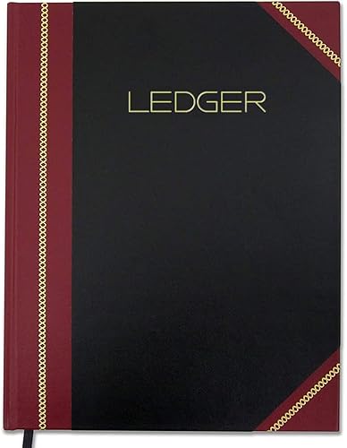 BookFactory Libro de contabilidadcontabilidad profesionalcuaderno de 4 columnascuatro columnas - 300 páginas, 8" x 10", cubierta de dos tonos, tapa