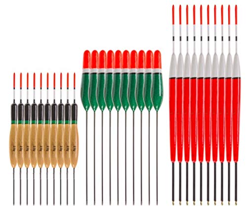 10Pack Fishing Bobbers Fishing Floats and Bobbers Slip Bobbers for Fishing Balsa Floats Crappie Fishing Bobbers (Green (17 cm/6.7 inch))