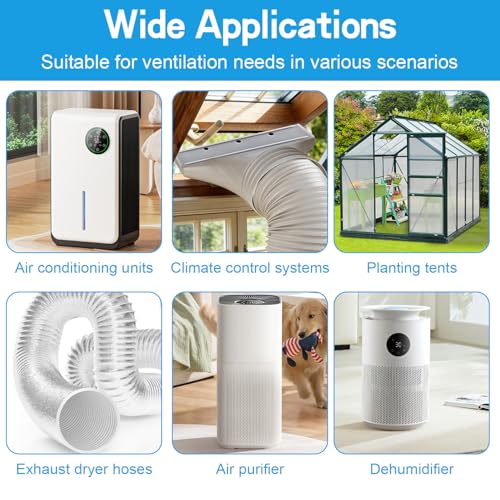 Flacher Klimaanlage Abluftschlauch Adapter Fenster, 130mm/150mm Klimaanlage Dachfenster, Fensteradapter für Abluftschlauch, Flachschlauch Anschluss für Mobile Klimaanlages Trockner Klimagerät Abluft