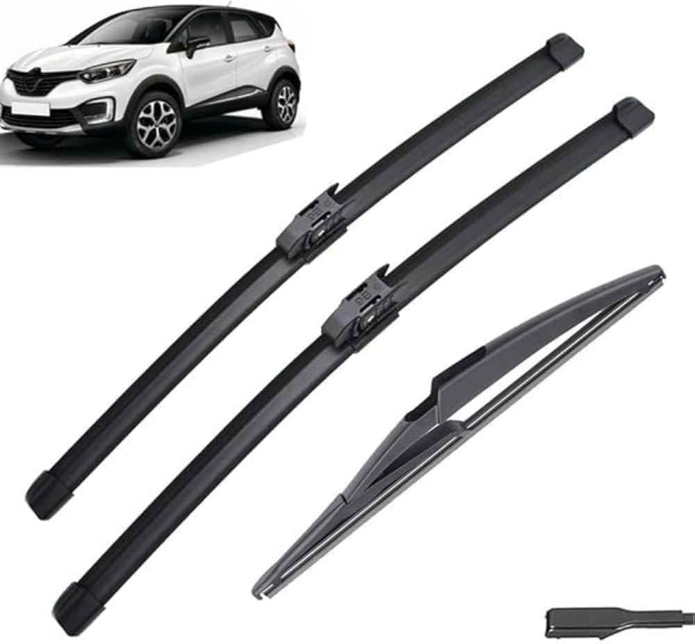 NYSLDSCO Premium Exact Fit Windscreen Wiper Blades for Renault Captur Kaptur 2020 2019 2018 2017 2016 26in16in12in Durable Natural Rubber Easy Fit for a Quiet and Streak Free Wipe