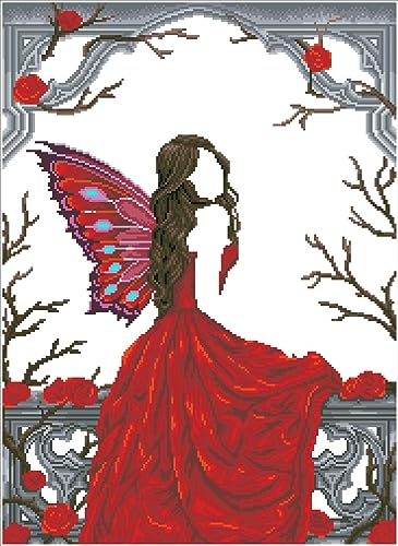 DIAMOND DOTZ Painting Kit: Intermediate, DD12, Winter Rose Fairy, One Size - Image 3