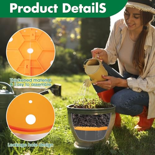 Insert rond pour grands pots de fleurs 35,6 cm avec drainage