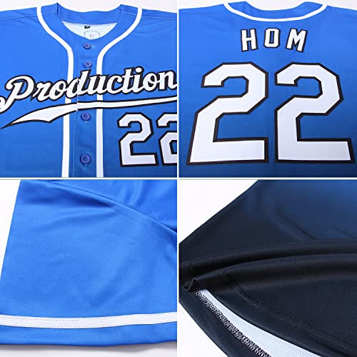 Camisetas Personalizadas de Béisbol con Degradado para hombres, mujeres y jóvenes miniatura 5