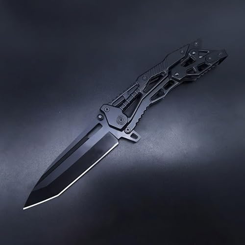 Mechanische Klappmesser, Edelstahl-Taschenmesser, Outdoor-messer mit Mechanischem Design für Outdoor Überleben Camping (C) Mechanische Klappmesser, Edelstahl-Taschenmesser, Outdoor-messer mit Mechanischem Design für Outdoor Überleben Camping (C)