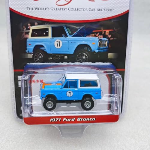 Ford Bronco modelo 1971 azul escala 1/64