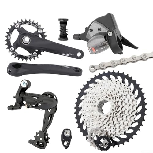 Pédalier VTT 10 vitesses en alliage robuste avec cassette 46T haute précision