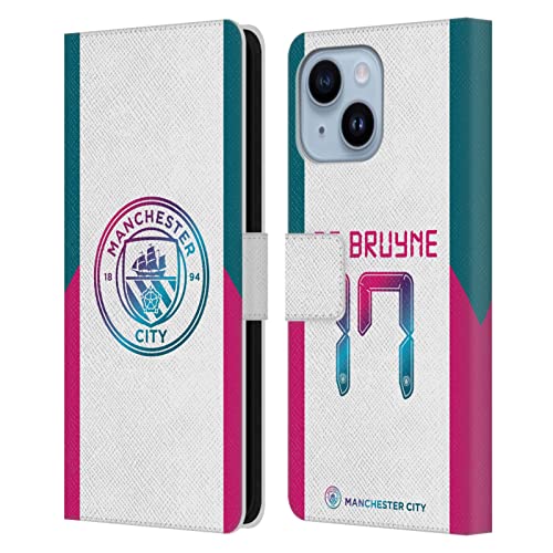 Protection intégrale iPhone 14 Plus étui portefeuille cuir Manchester City