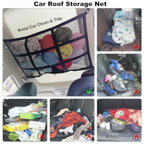 ViMOQi Cargo Net for Van,Trade Tidy Van Storage Solutions,Double Layer Mesh Car Boot Organiser,Large Capacity Car Roof Storage Nets for Campervans,Foldable Lorry Camping Accessories interior Gadgets 3 ViMOQi Cargo Net for Van,Trade Tidy Van Storage Solutions,Double Layer Mesh Car Boot Organiser,Large Capacity Car Roof Storage Nets for Campervans,Foldable Lorry Camping Accessories interior Gadgets - Image 3