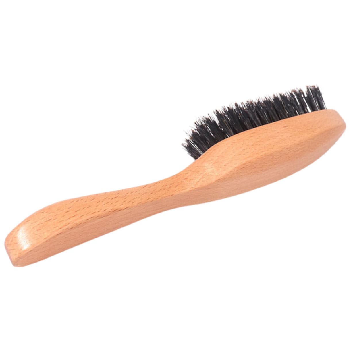 BIUDECO Beard Brush for Men Portable Wooden Handle Soft Bristles Beard Grooming Tool for Travel