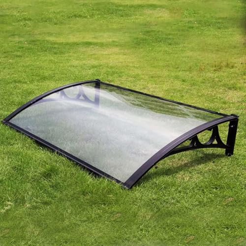 Auvent de porte en polycarbonate contre le vent et les fuites d'eau